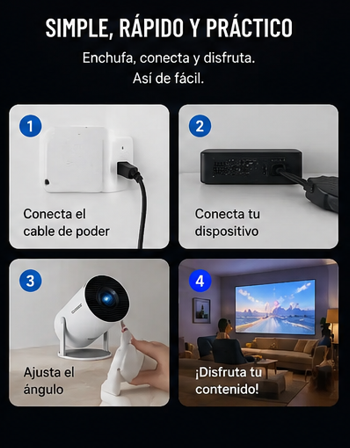 Mini Proyector Portátil HY300 Magcubic™ | Convierte Cualquier Espacio en un Cine