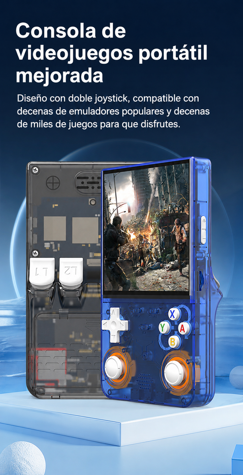 R36 la consola gamer Portátil con Miles de Juegos